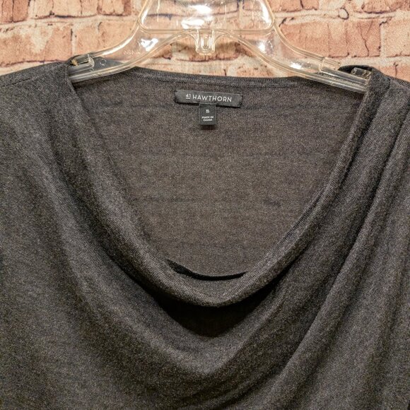 41 Hawthorn Crossover Long Sleeve Sweater Dark Gray Size XL - Picture 7 of 10